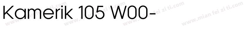Kamerik 105 W00字体转换